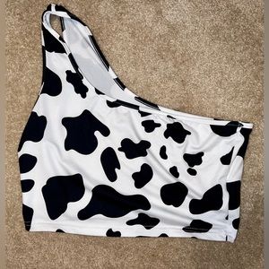 Cow print tank top